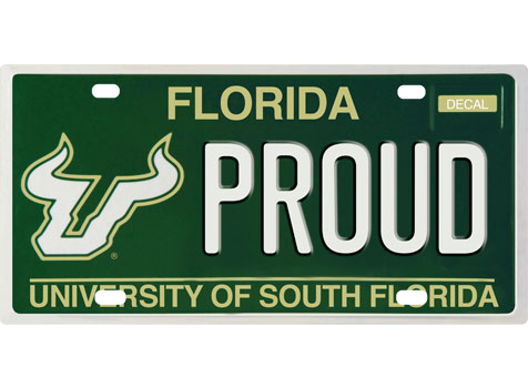 New 2018 USF License Plate