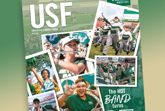 Winter 2023 issue of USF Magazine